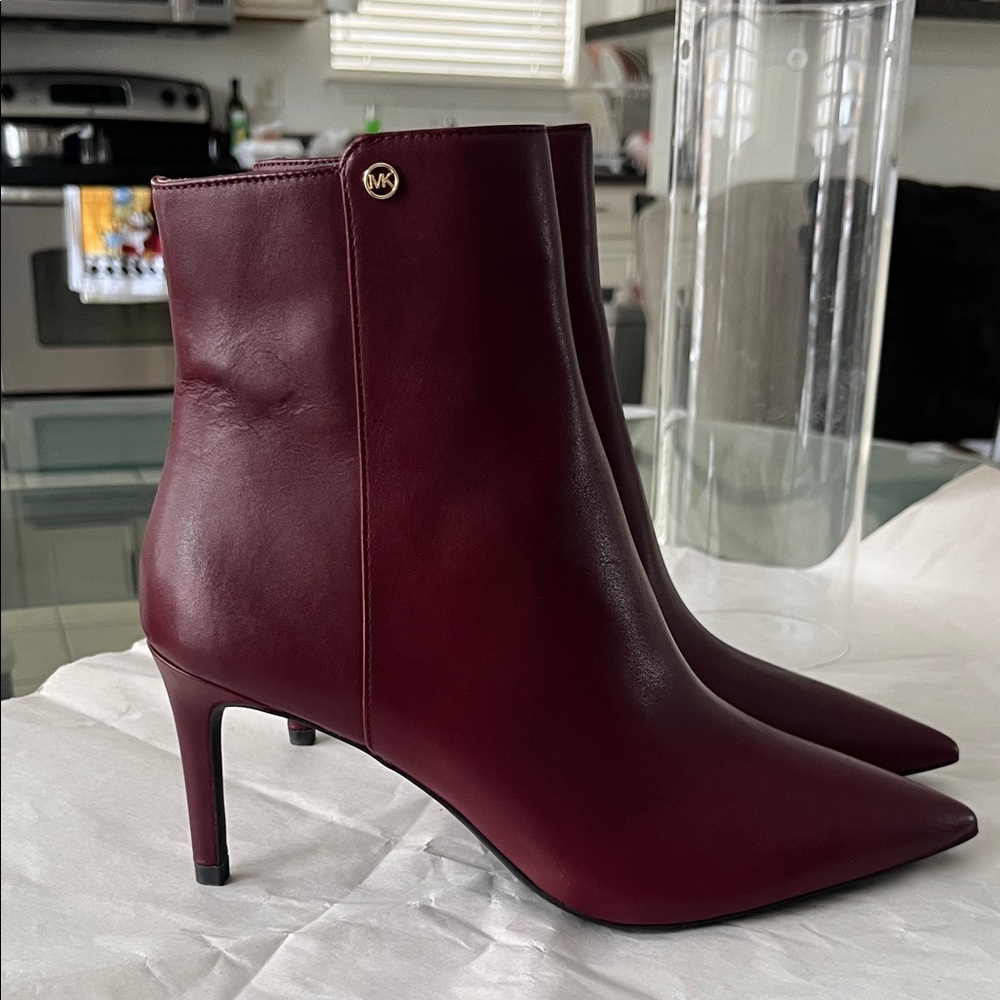 Michael Kors Rich Burgundy Heeled Boots